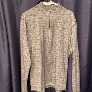 Lululemon men’s surge 1/2 zip black/white